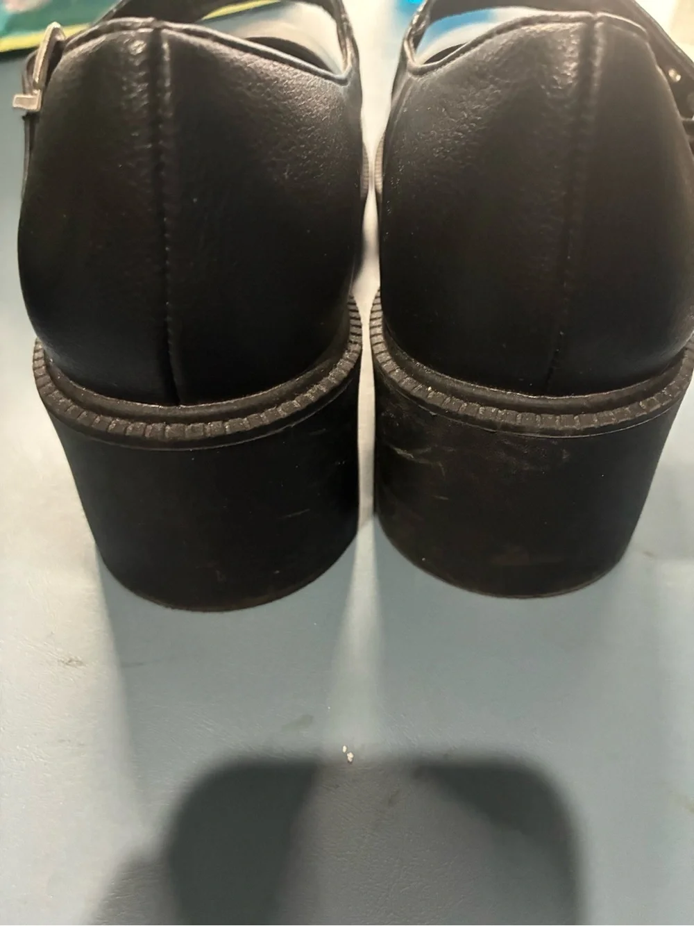 dv by Dolce Vita Black Mary Jane Chunky Heel Shoes